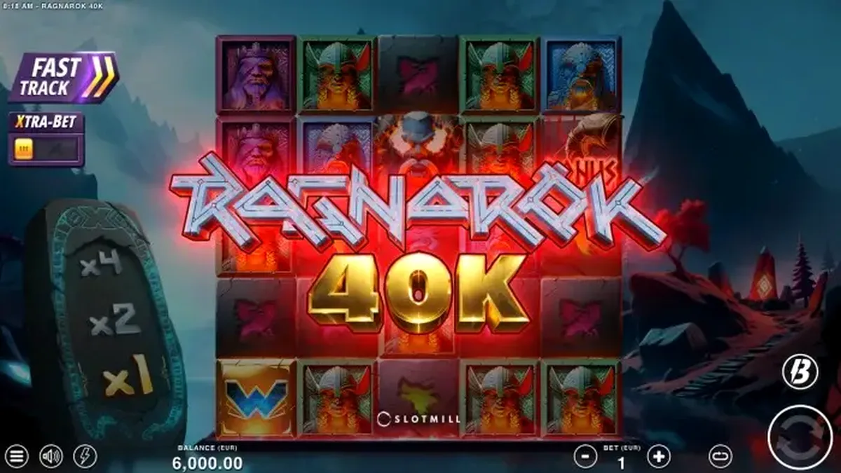 Interface do jogo Demon's Gate com símbolos místicos e portal sombrio